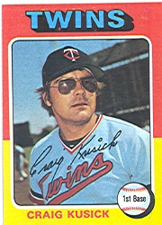 1975 Topps Mini Baseball Cards      297     Craig Kusick RC